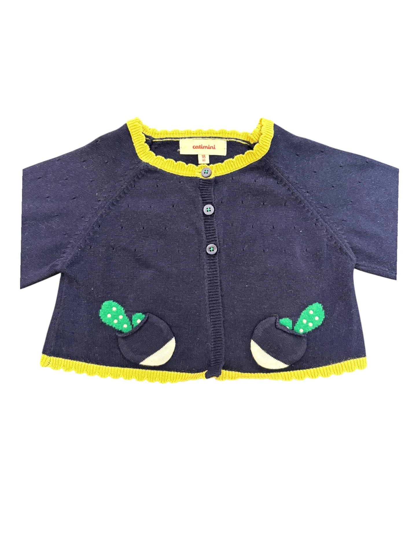Catimini Navy Bunny Cardigan (18M)