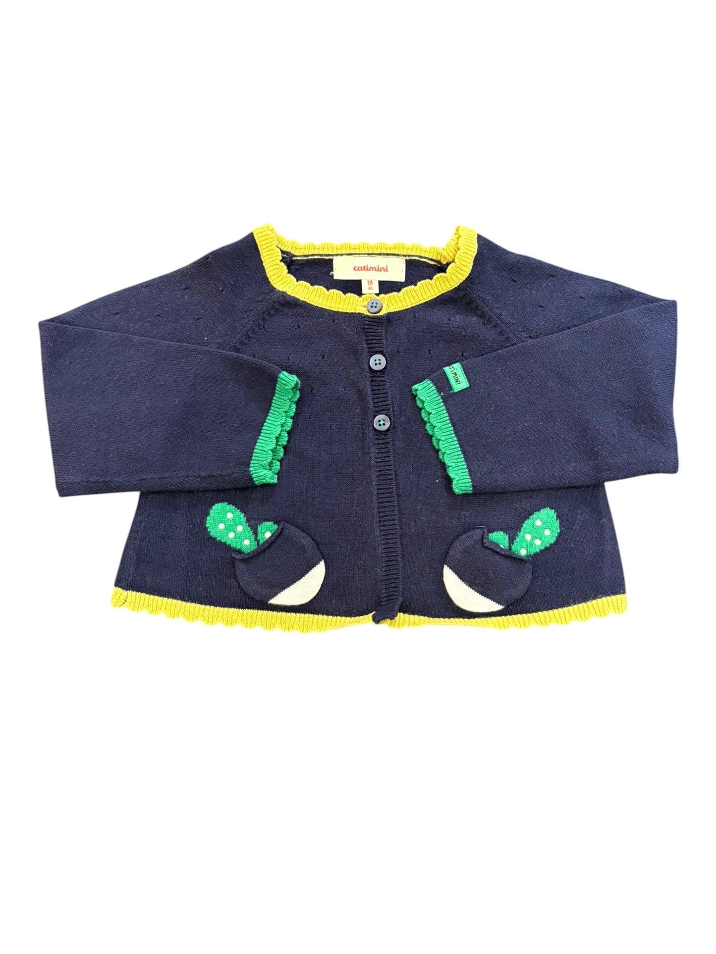 Catimini Navy Bunny Cardigan (18M)