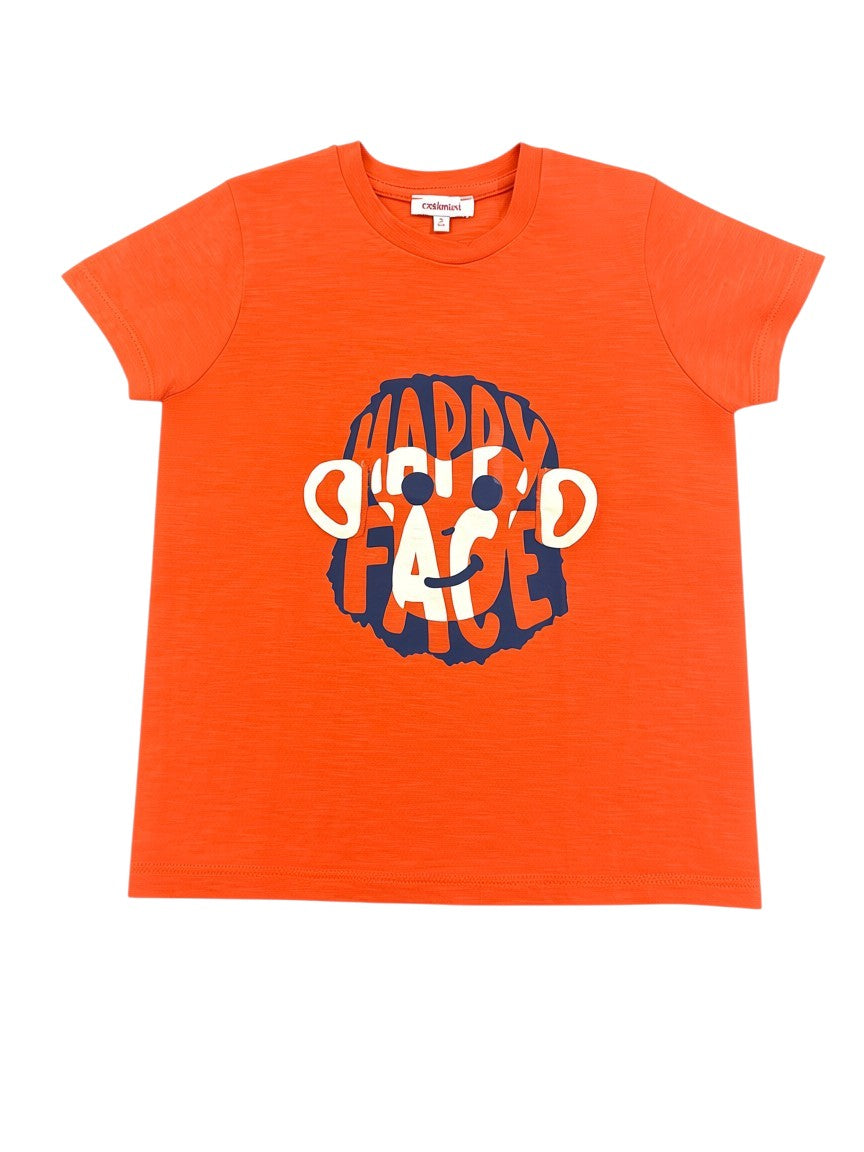 Catimini Orange Happy Face T-Shirt (4Y / 104)