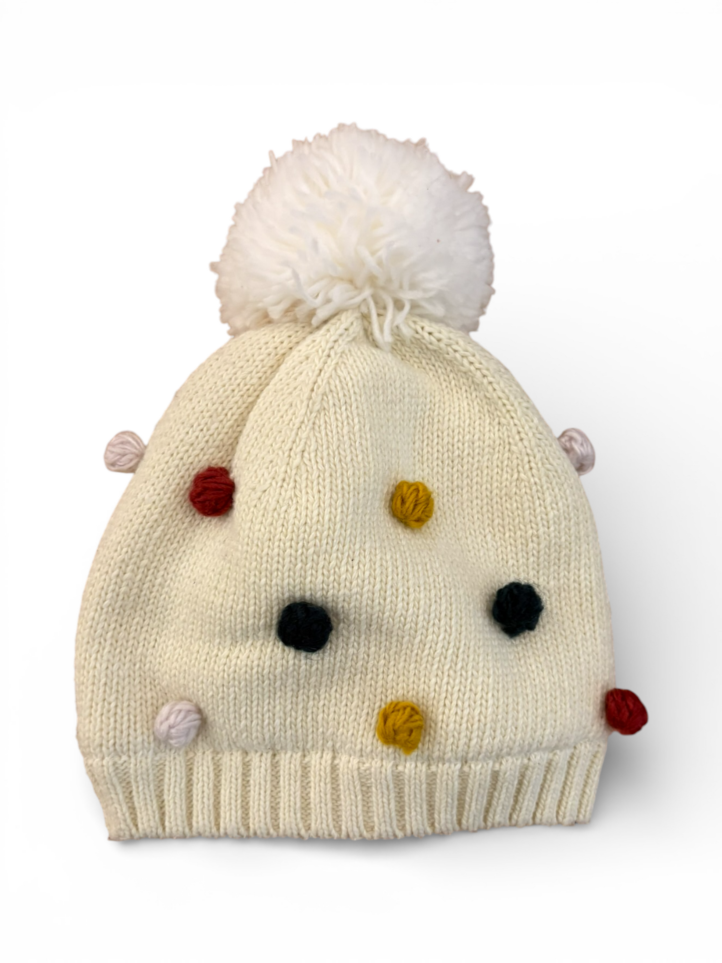Bout'chou Cream Pom Pom Hat (6-12M / 45-47cm)