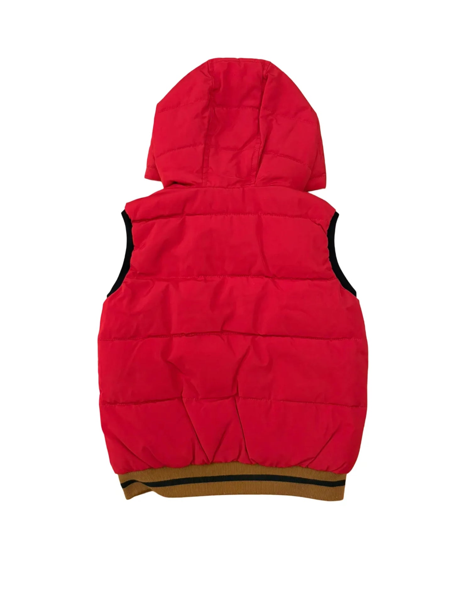 Catimini Red Black & White Reversible Gilet (4Y / 104)