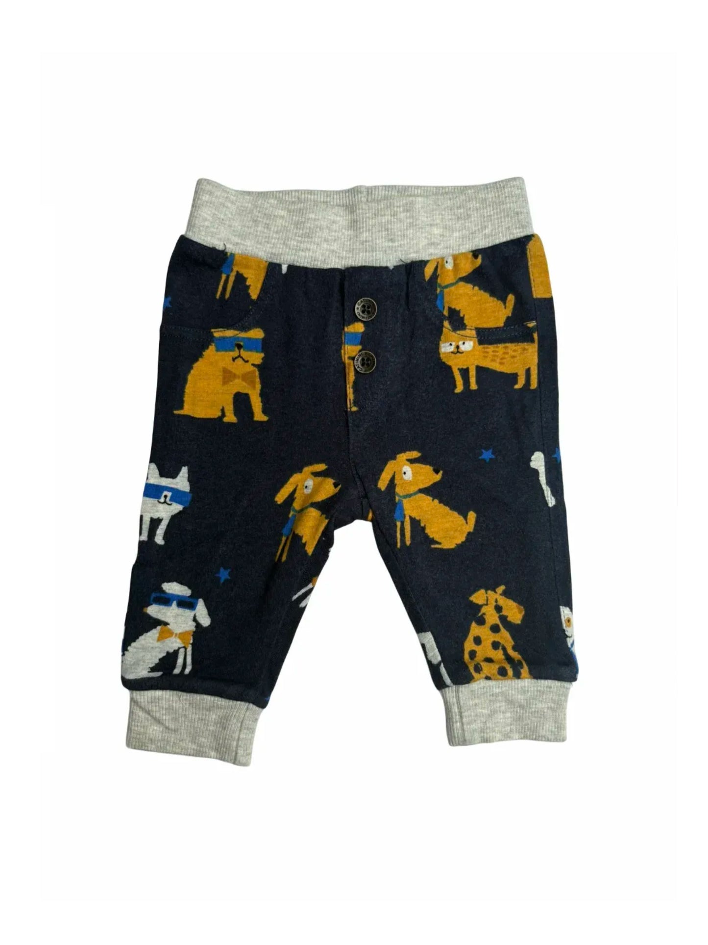 Catimini Navy Dog Print Pants (3M)