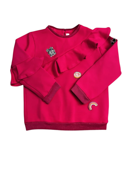 Catimini Pink Sweatshirt size 6Y - second hand baby clothing