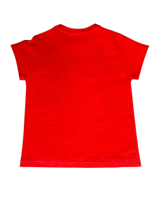 Catimini Orange Dinosaur T-Shirt size 2Y - second hand baby clothing