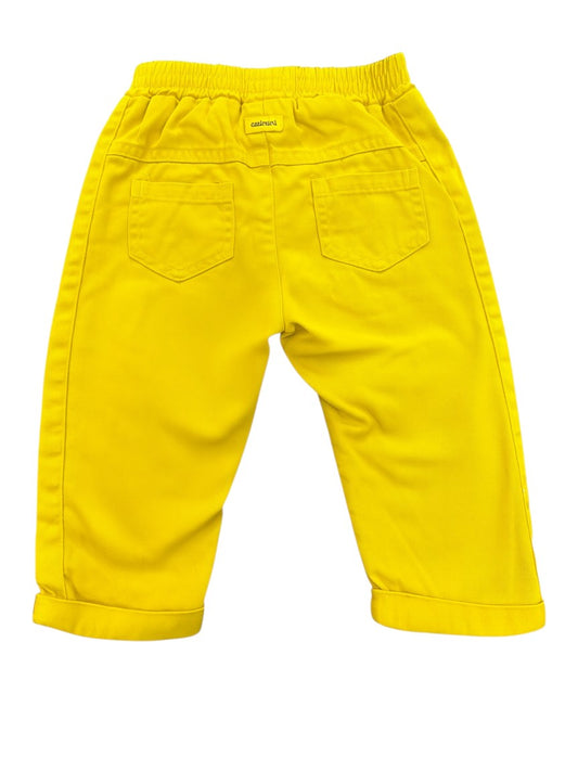 Pantalon jaune Catimini (6M)