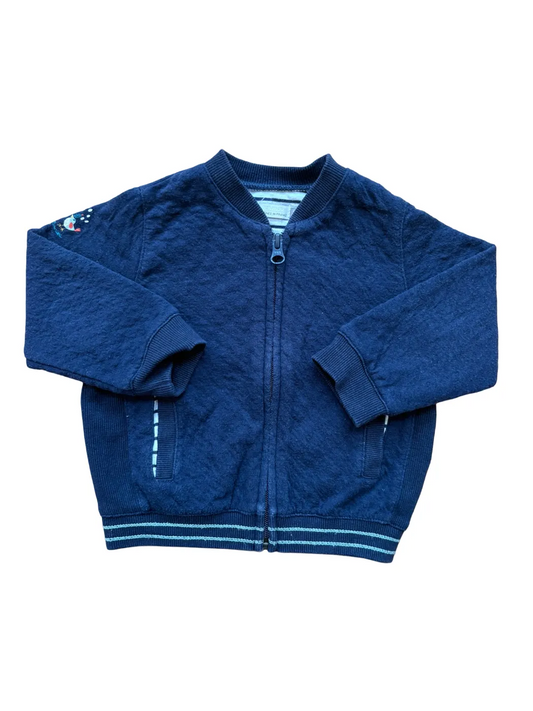 Catimini Navy Zip Cardigan Sweatshirt (18M)