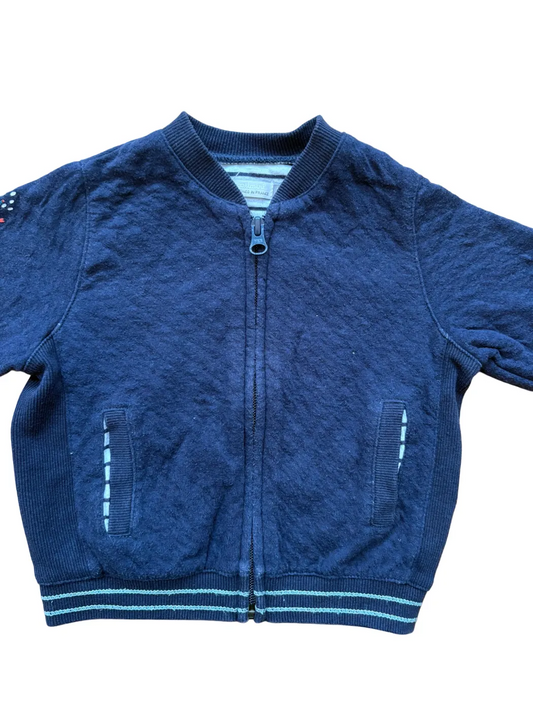 Catimini Navy Zip Cardigan Sweatshirt (18M)