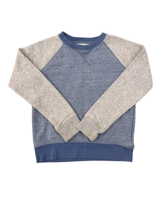 Crewcuts Grey Blue Colorblock Sweatshirt size 6-7Y - second hand baby clothing