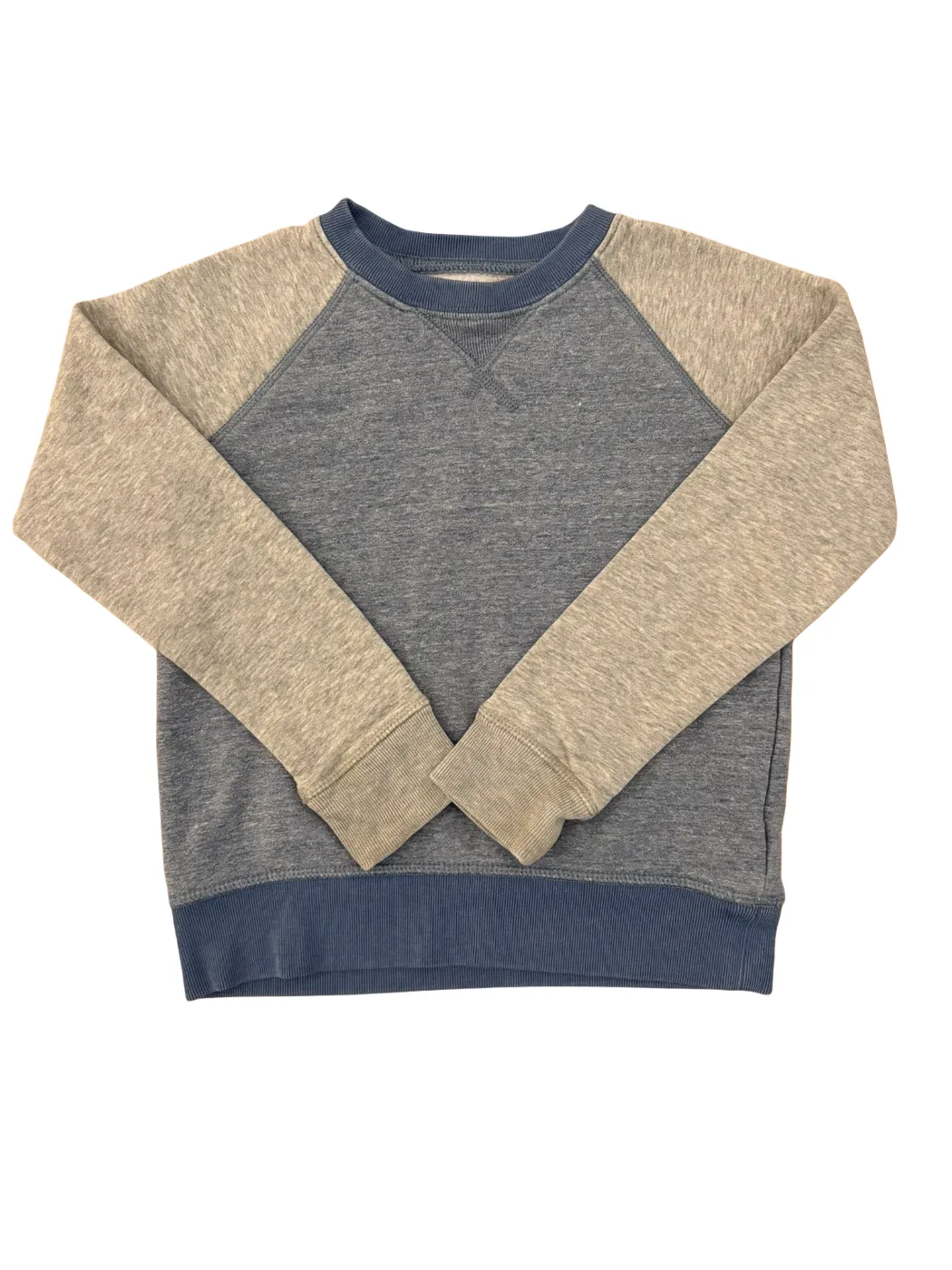 Crewcuts Grey Blue Colorblock Sweatshirt (6-7Y)