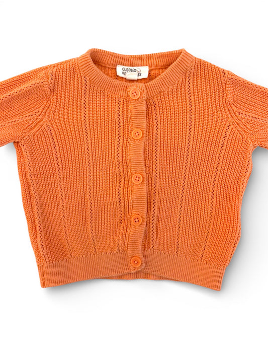 Cuddles & Smiles Coral Cardigan (0-3M / 62)