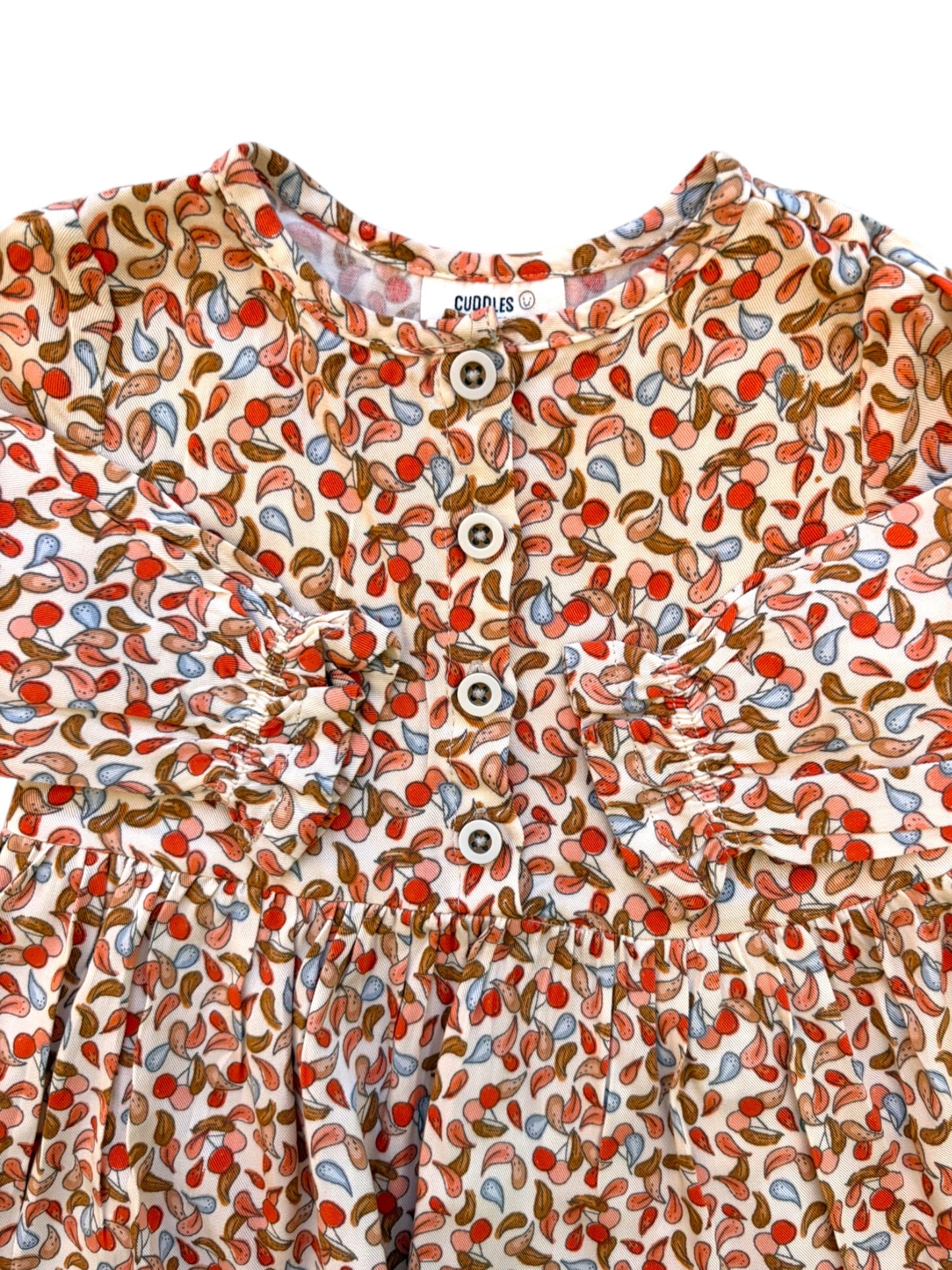 Cuddles & Smiles Rosa geblümtes Langarmkleid (0-3 Monate / 62)