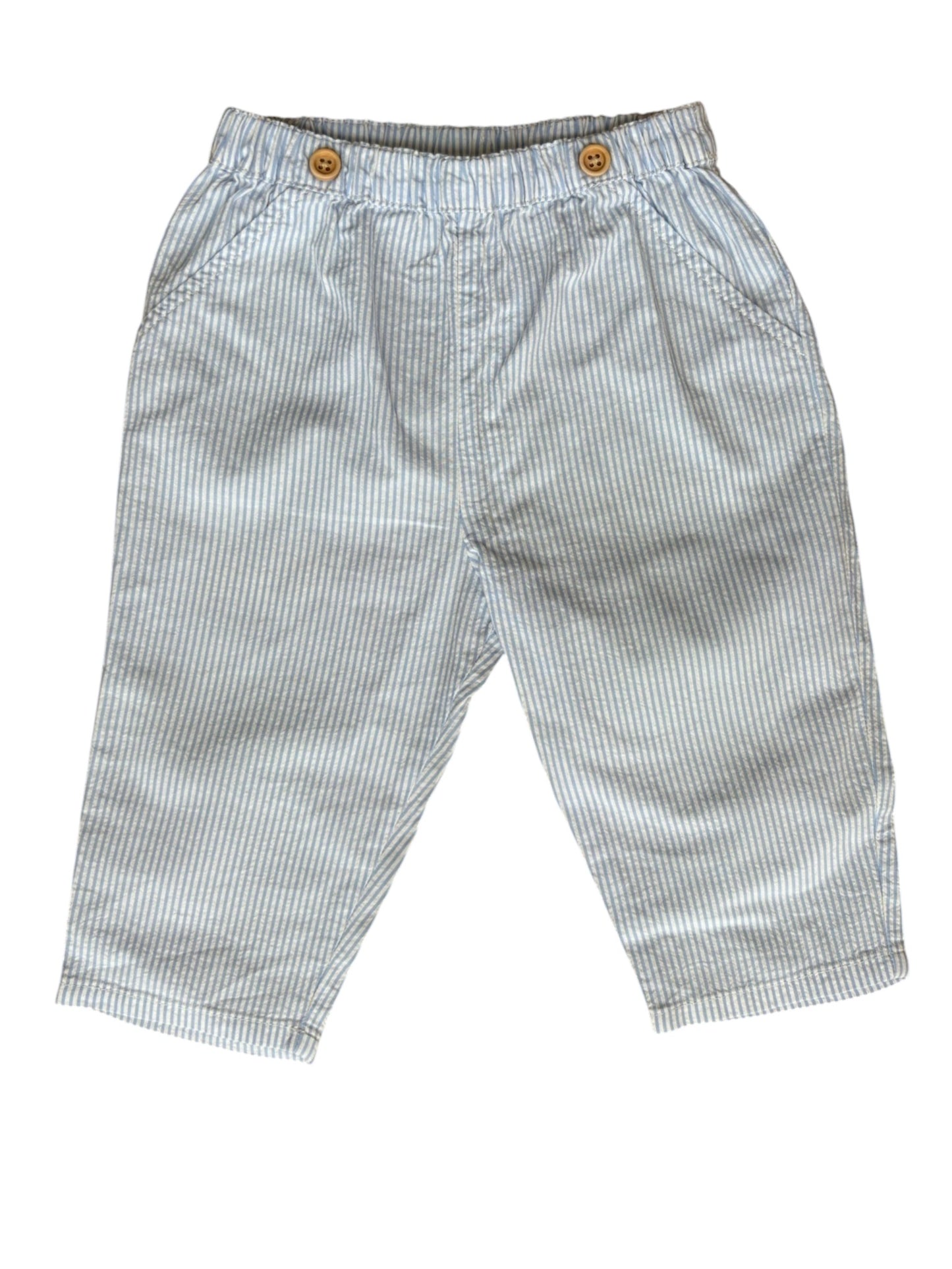 Cyrillus Seersucker Striped Pants (6M)