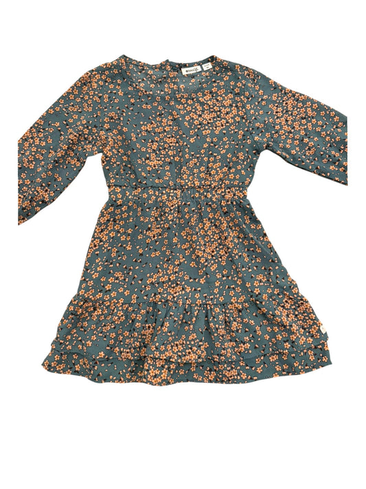 Daily7 Girl Teal Ditsy Floral Ruffle Dress, 86 - second hand baby clothing