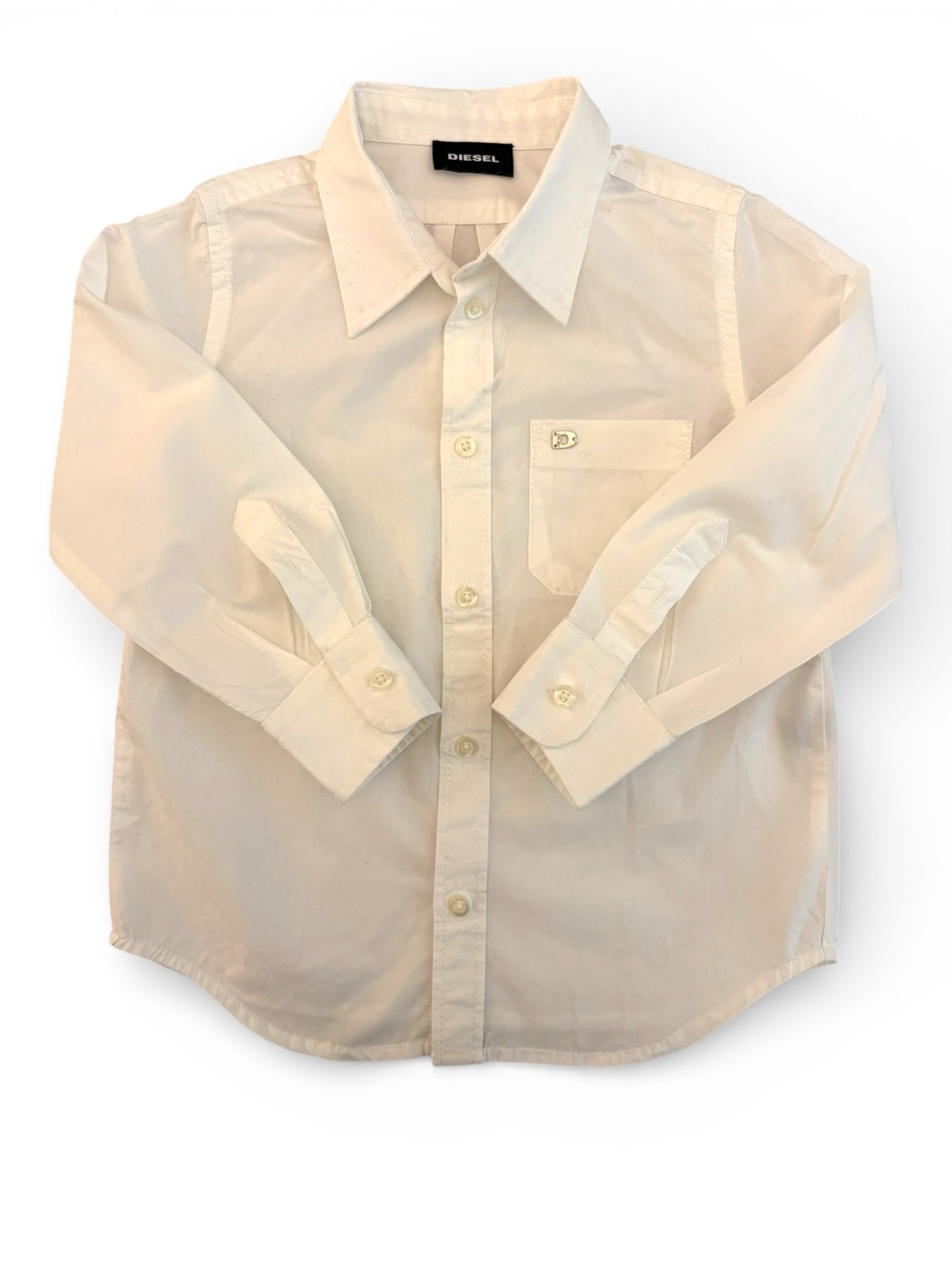 Chemise Diesel blanche à boutons (4 ans)