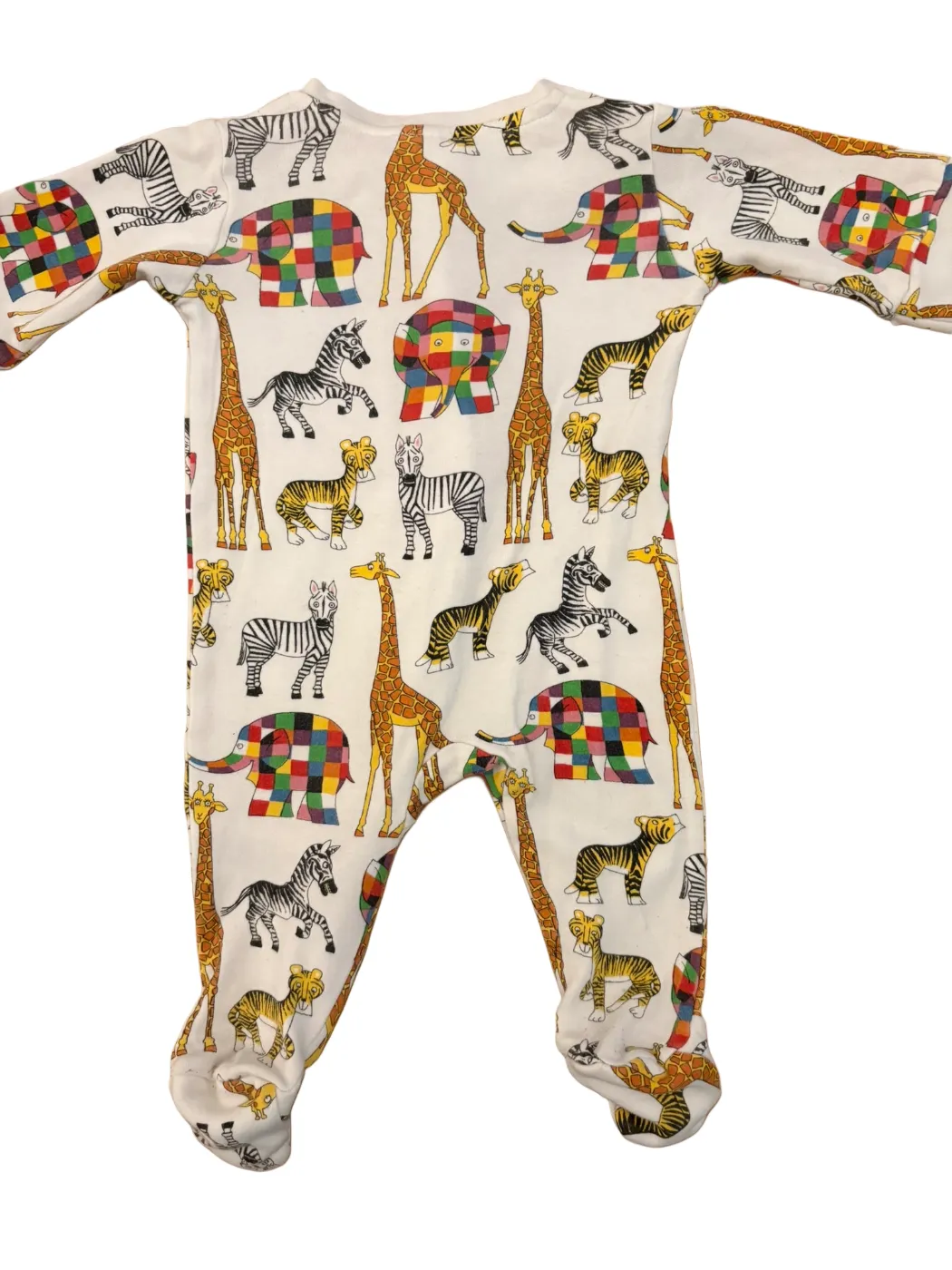 Elmer the Elephant Sleepsuit (0-3M)