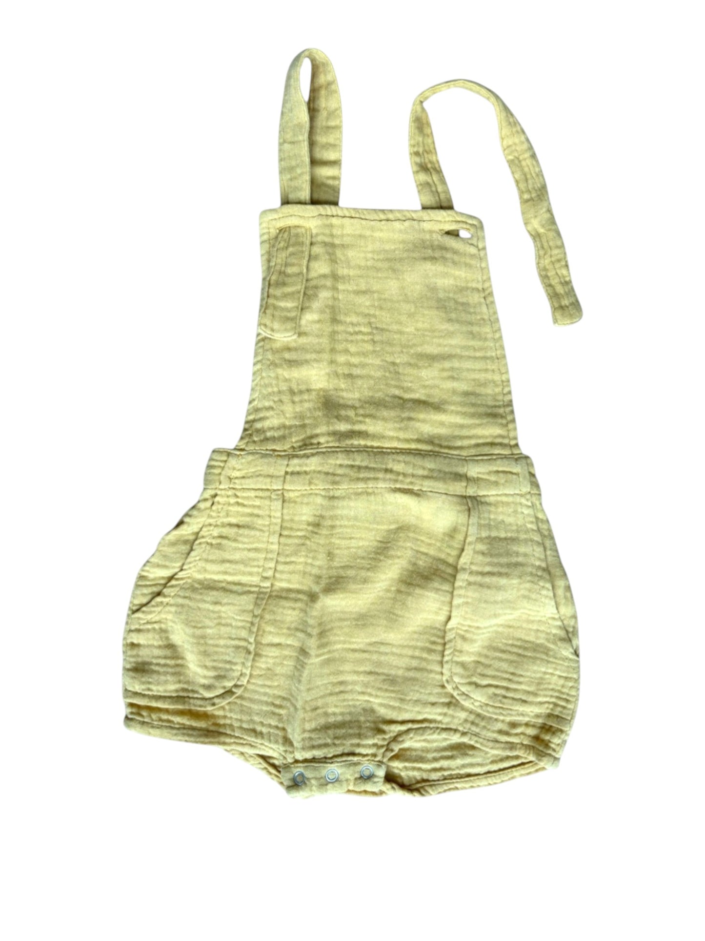 Emile et Ida Yellow Gauze Romper (3M)
