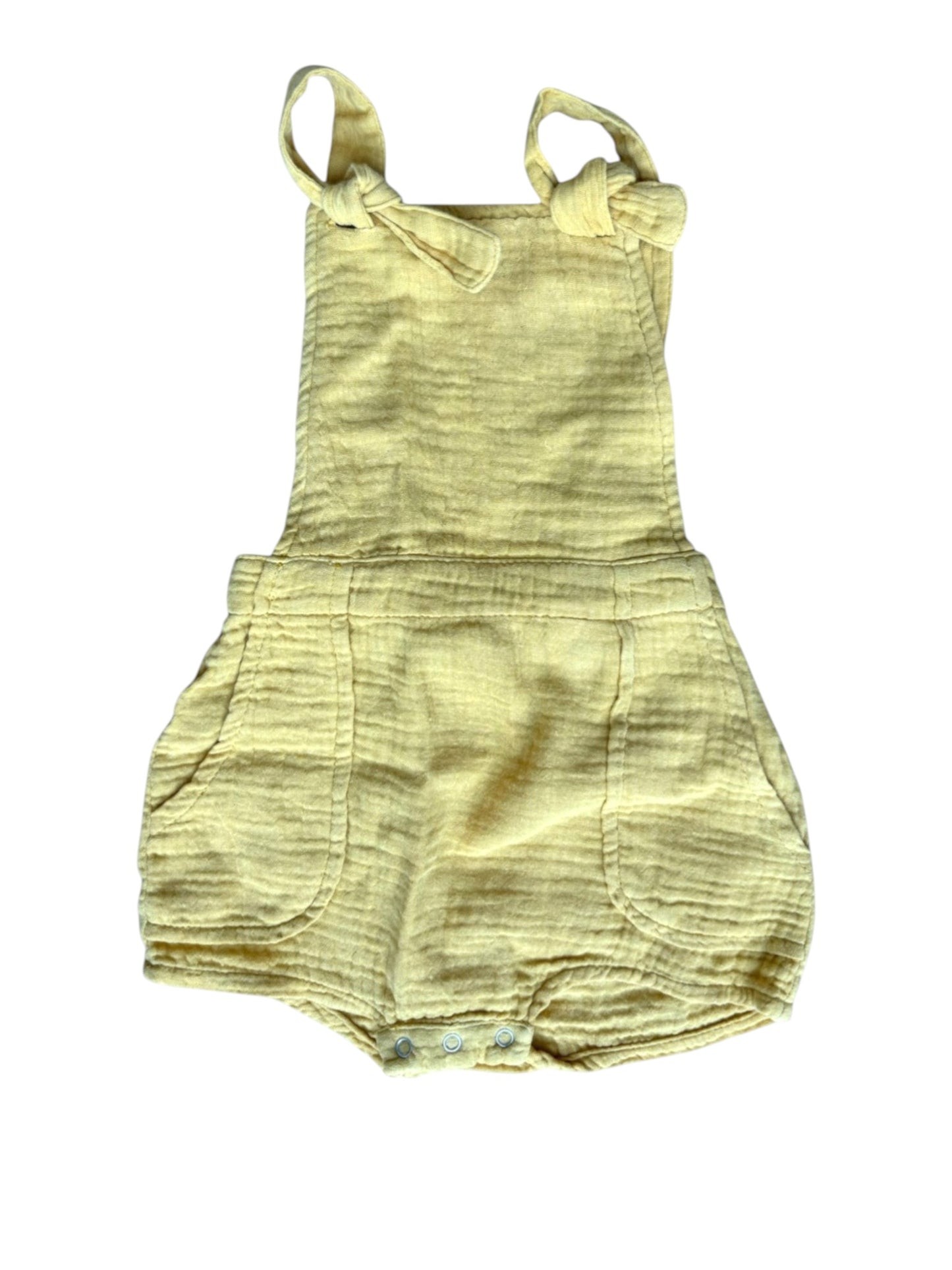 Emile et Ida Yellow Gauze Romper (3M)