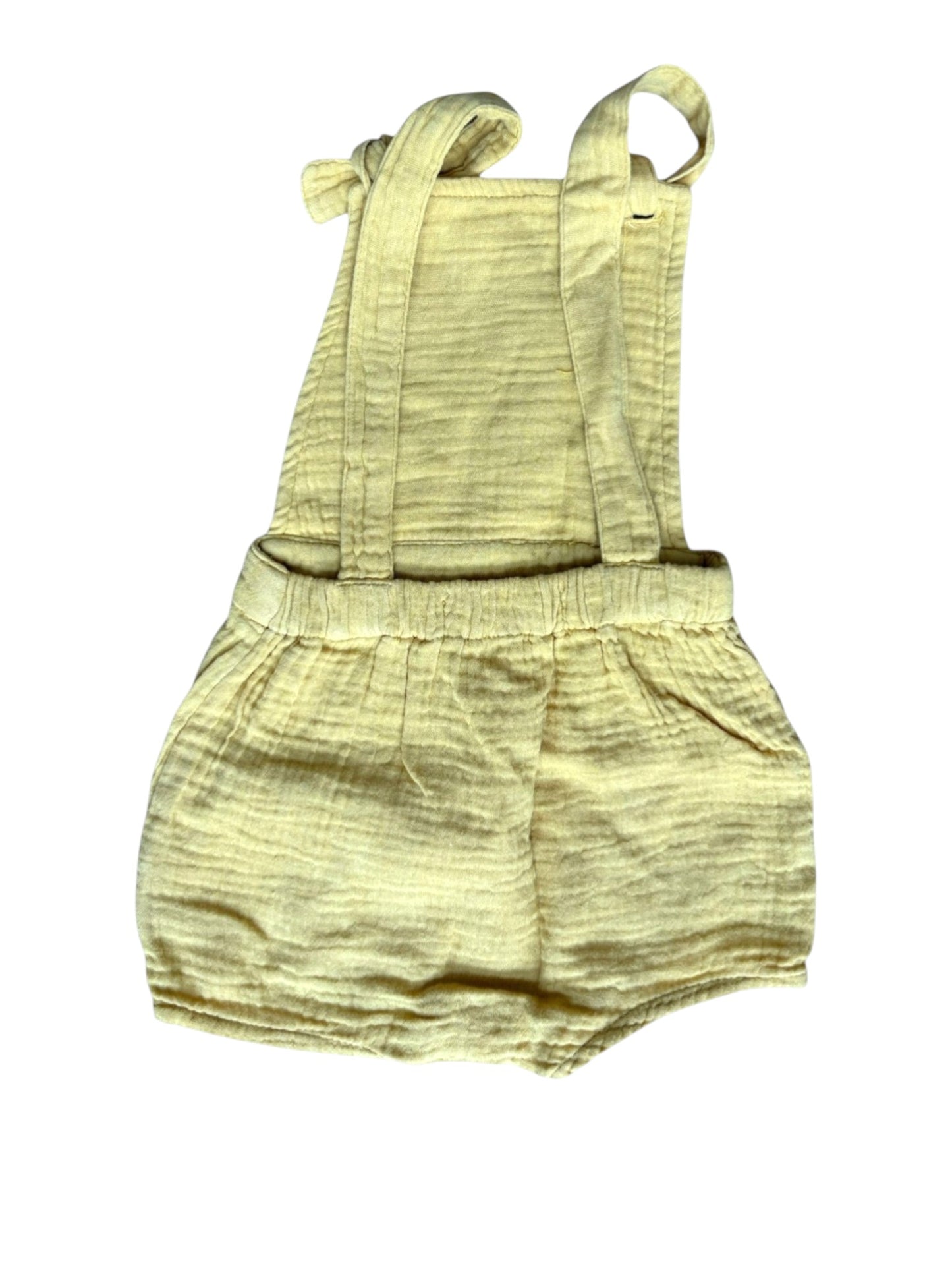 Emile et Ida Yellow Gauze Romper (3M)