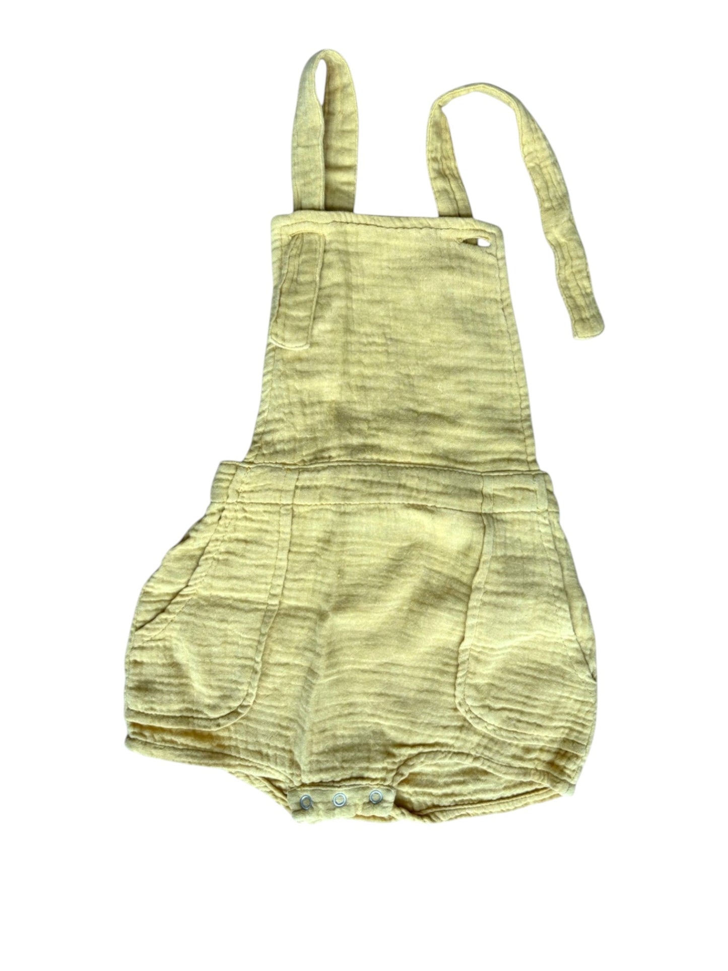 Emile et Ida Yellow Gauze Romper (3M)