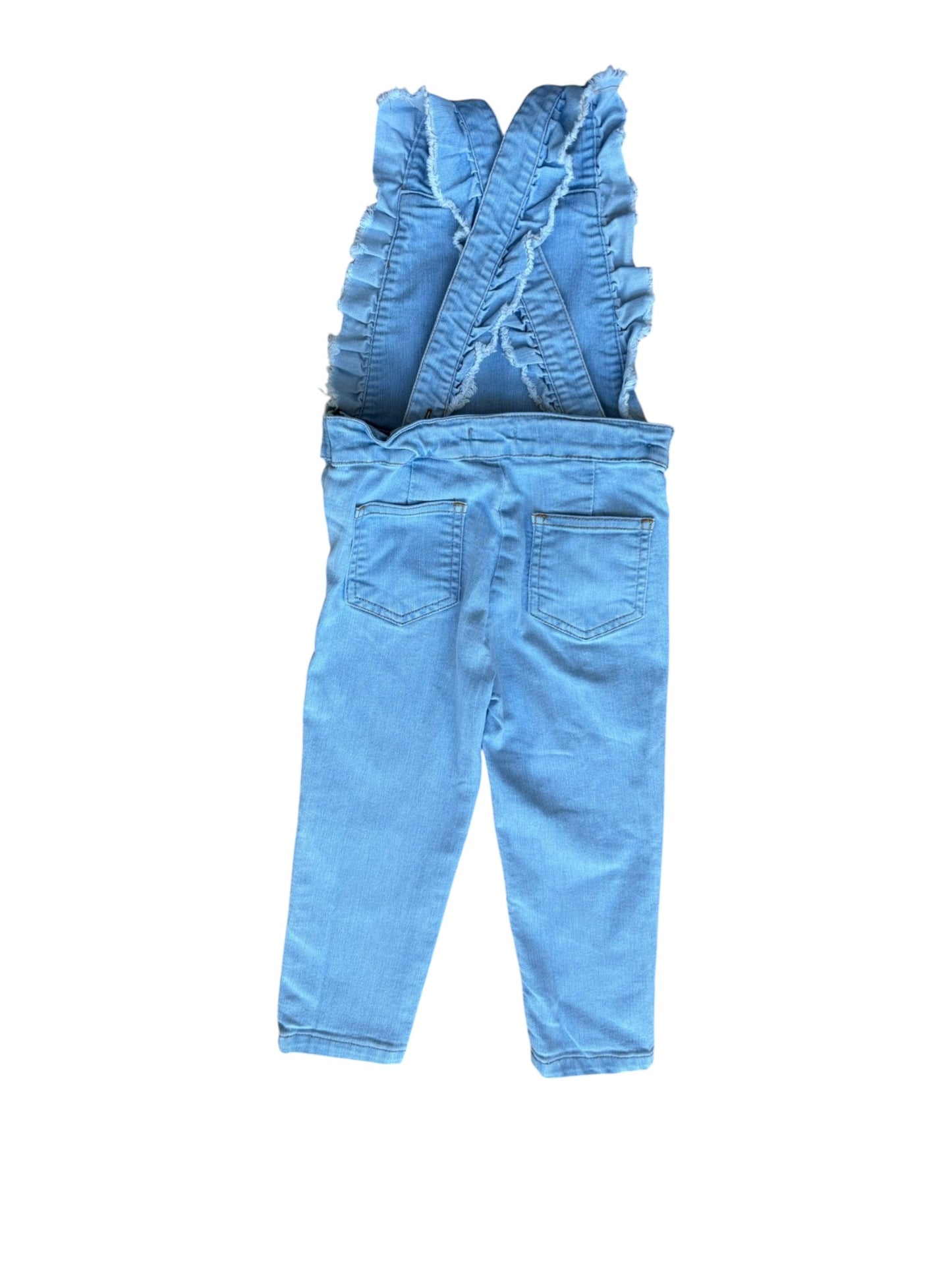 Emile et Ida Ruffled Denim Overalls (3Y)