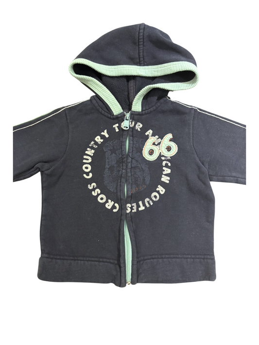 Esprit Boy Navy Zip Hoodie, 12M / 80 - second hand baby clothing