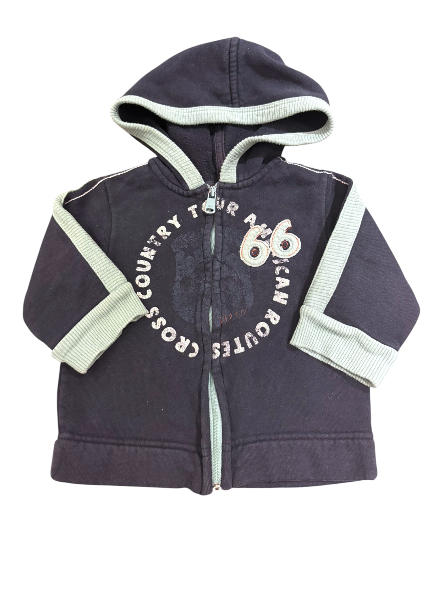 Esprit Boy Navy Zip Hoodie, 12M / 80 - second hand baby clothing