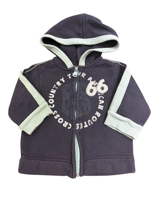 Esprit Boy Navy Zip Hoodie, 12M / 80 - second hand baby clothing