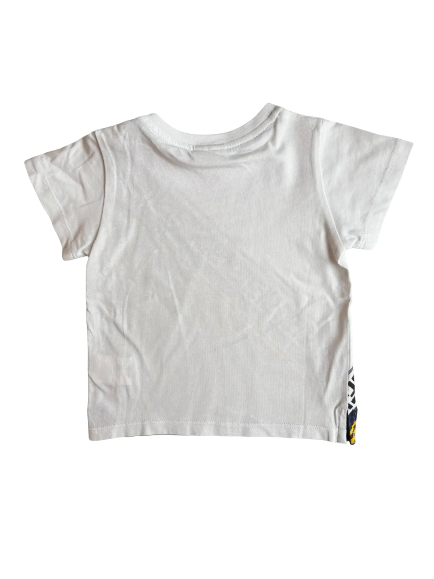 Fendi White Olive Diagonal Logo T-Shirt (18M)