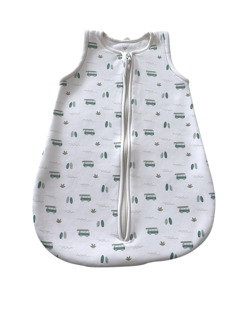 Fresk Unisex Cream Camper Van Sleep Sack with Detachable Sleeves, 0-6M / 60 - second hand baby clothing