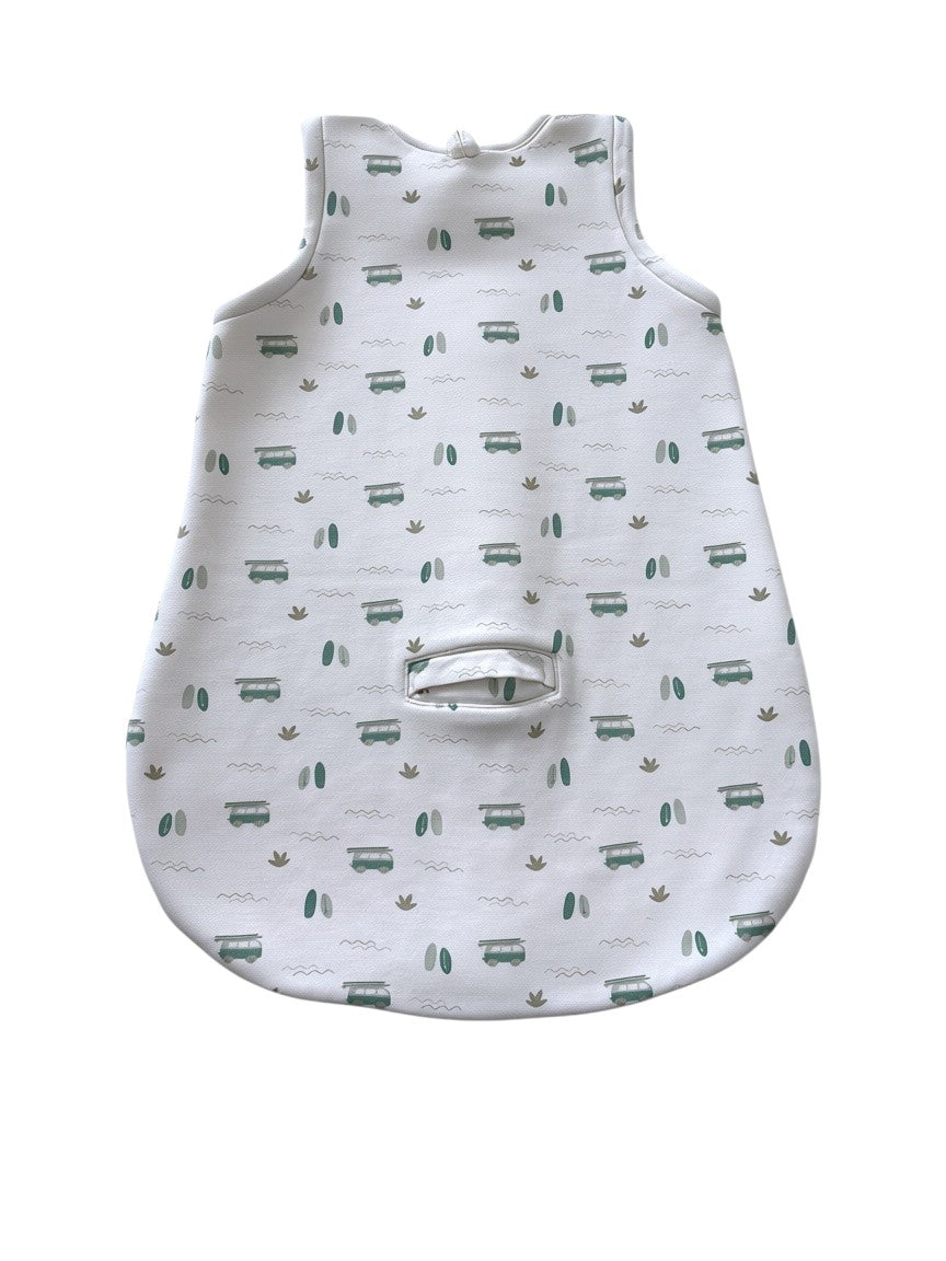 Fresk Unisex Cream Camper Van Sleep Sack with Detachable Sleeves, 0-6M / 60 - second hand baby clothing