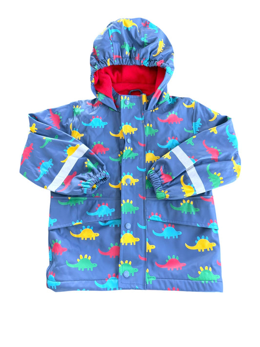 Veste de pluie Frugi bleue dinosaure (3-4 ans)