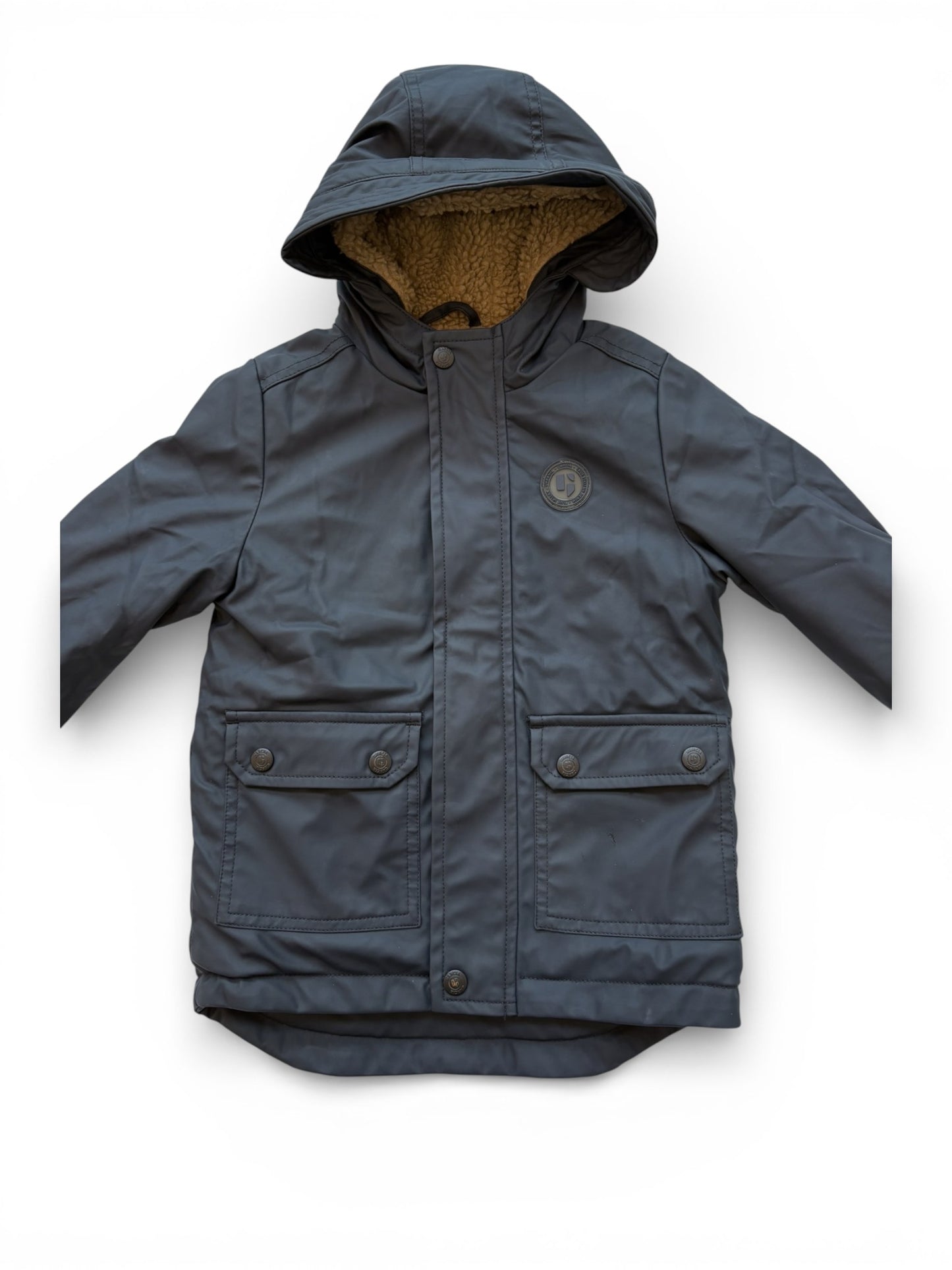 Veste Garcia Navy doublée en peau de mouton retournée (104-110)
