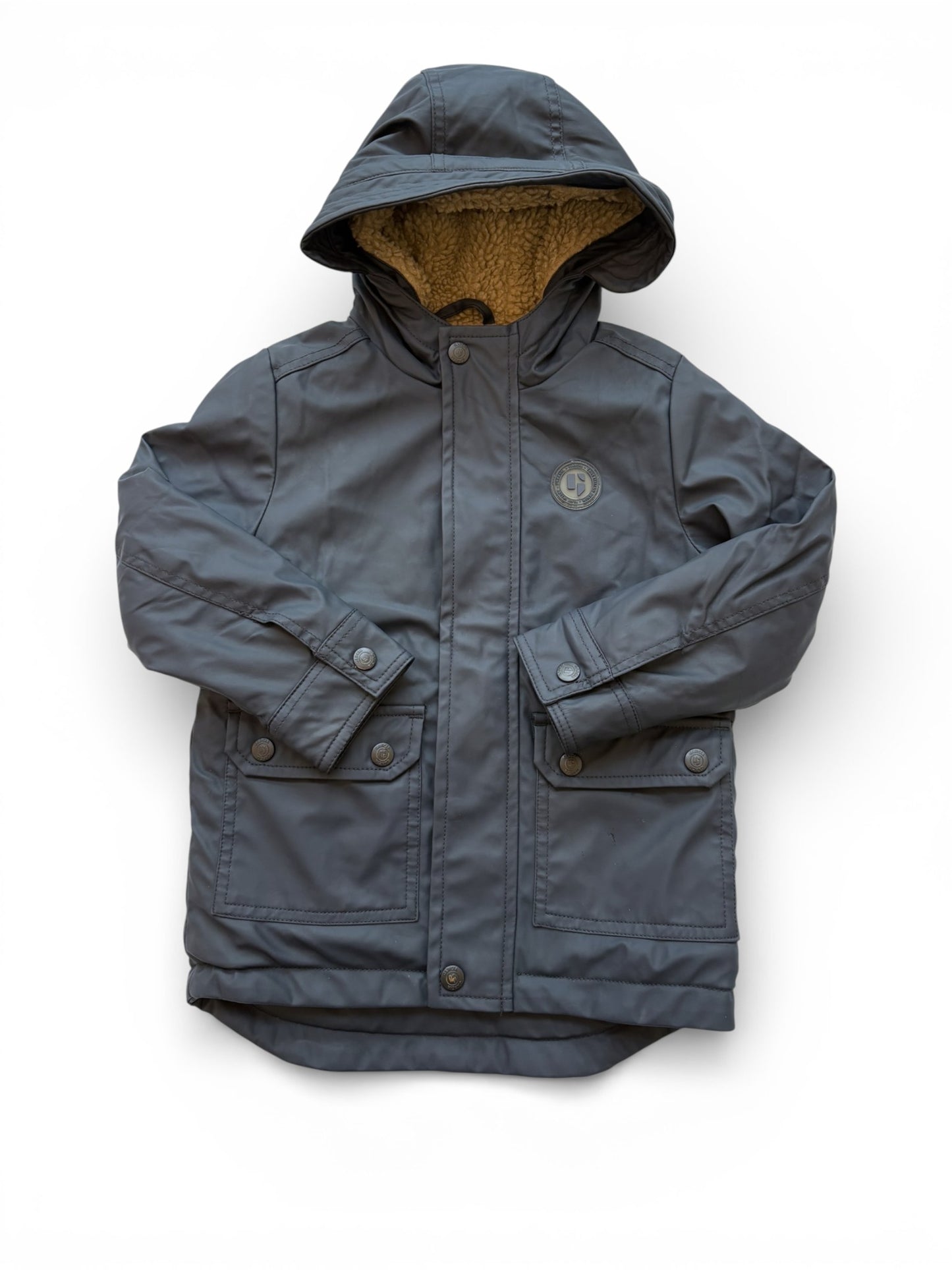 Veste Garcia Navy doublée en peau de mouton retournée (104-110)