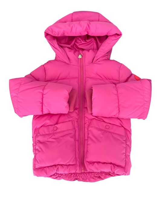Garcia Girl Pink Hooded Puffer Jacket, 4–7Y
