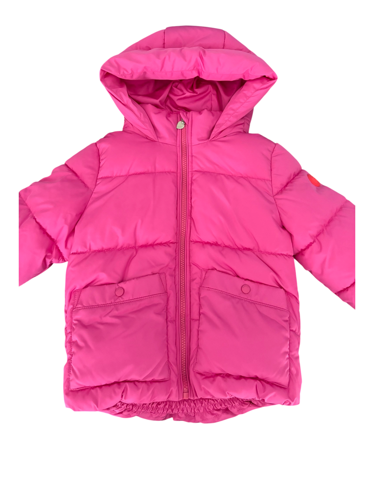 Garcia Girl Pink Hooded Puffer Jacket, 4–7Y