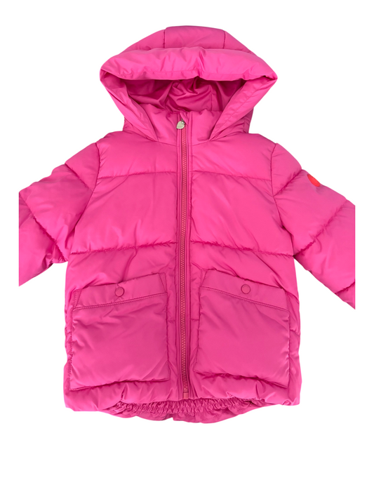 Garcia Girl Pink Hooded Puffer Jacket, 4–7Y