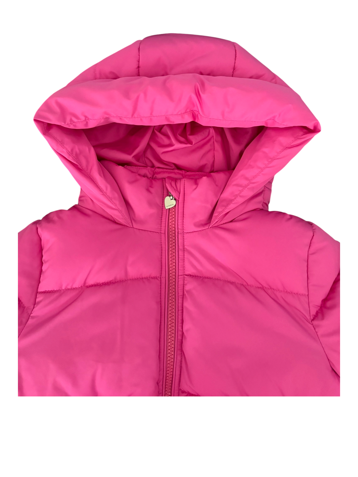 Garcia Girl Pink Hooded Puffer Jacket, 4–7Y