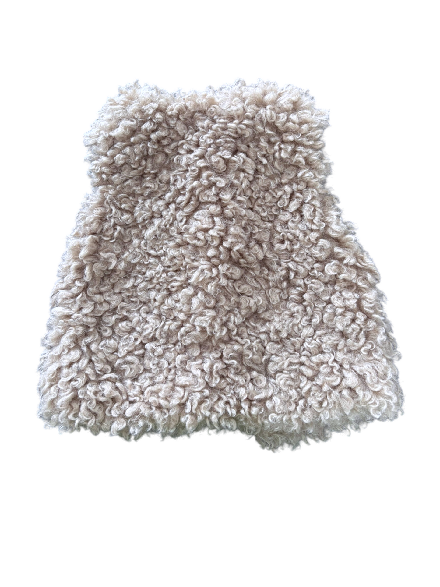 H&M Cream Faux Fur Gilet size 3-4Y / 104 - second hand baby clothing