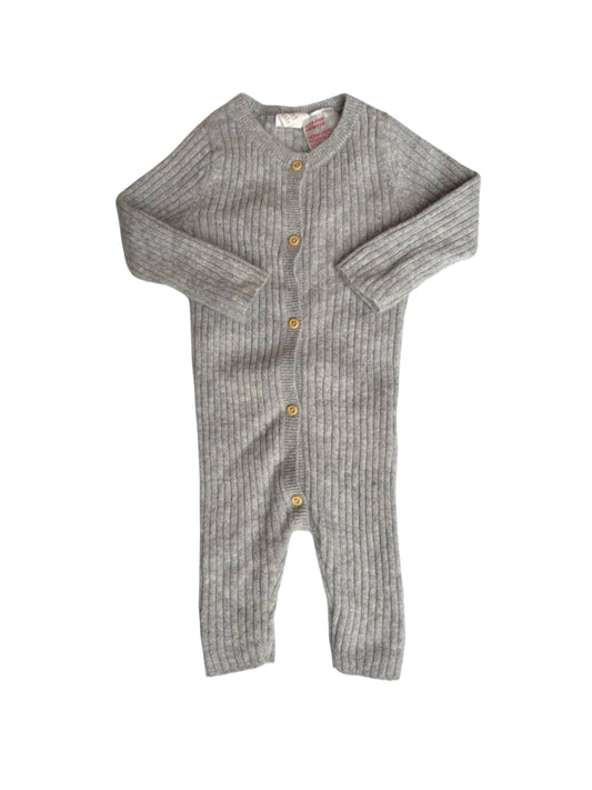 H&M Grey Ribbed Romper (3M)