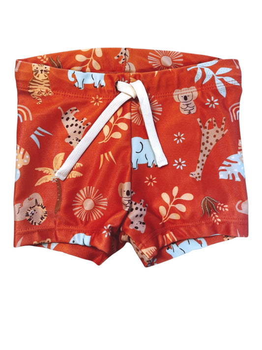 Short de bain H&amp;M avec motif jungle orange (9-12M / 74-80cm)