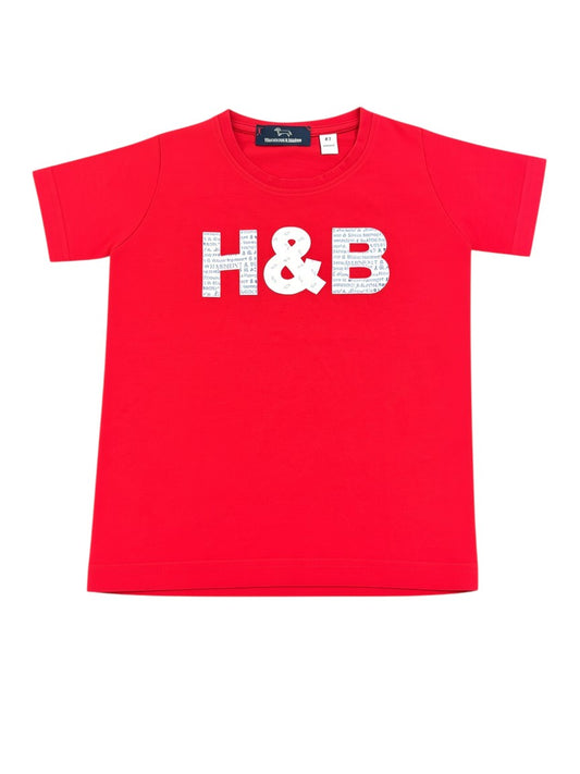 Harmont & Blaine Red H&B Logo T-Shirt (4Y)