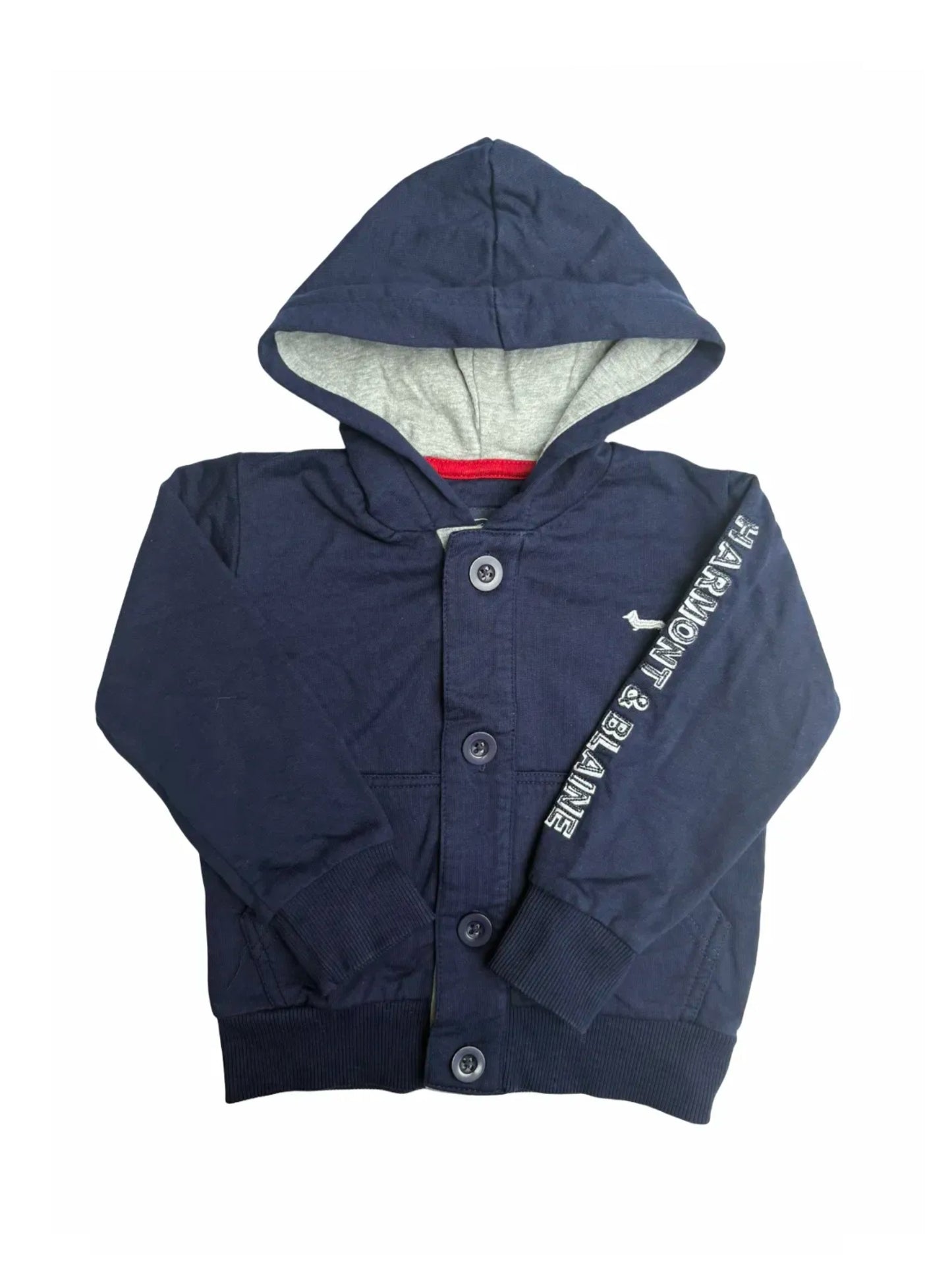 Harmont & Blaine Navy Hooded Cardigan (2Y)