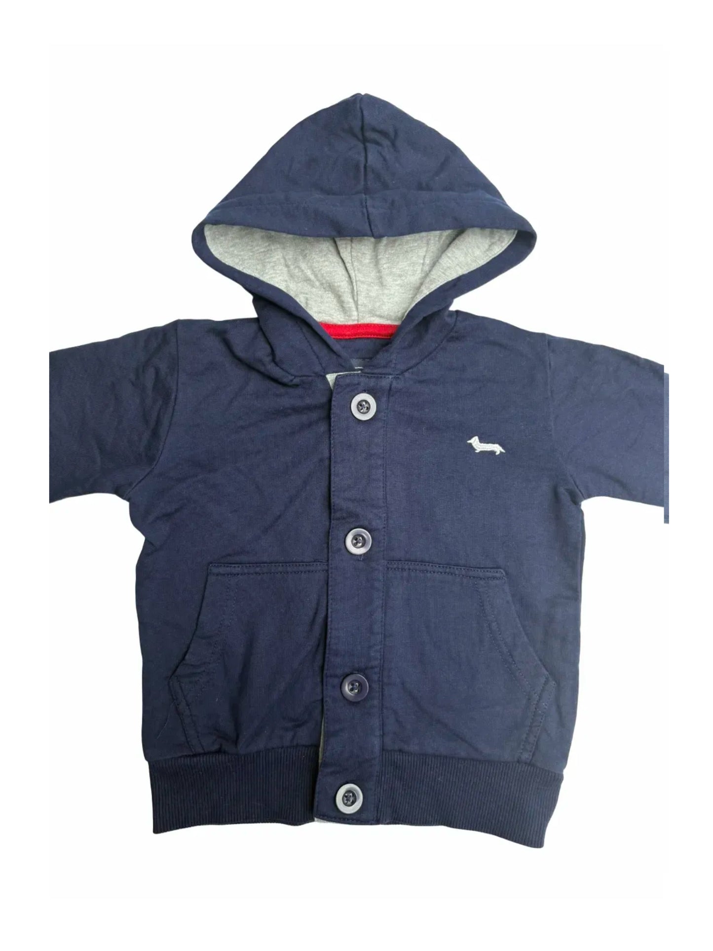Harmont & Blaine Navy Hooded Cardigan (2Y)
