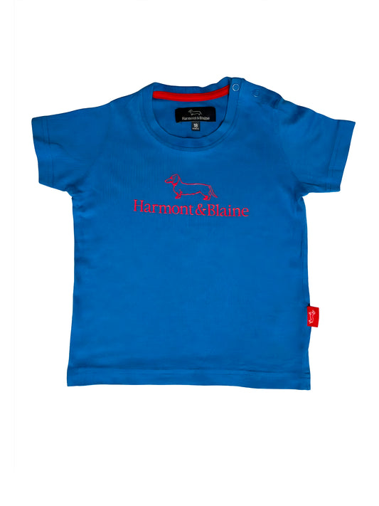 Harmont & Blaine Royal Blue Dachshund T-Shirt (18M)