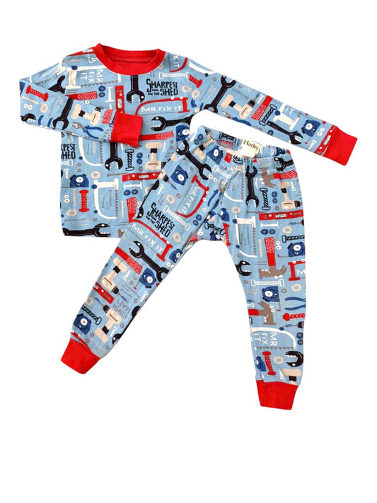 Hatley Tools Pajamas size 2Y - second hand baby clothing