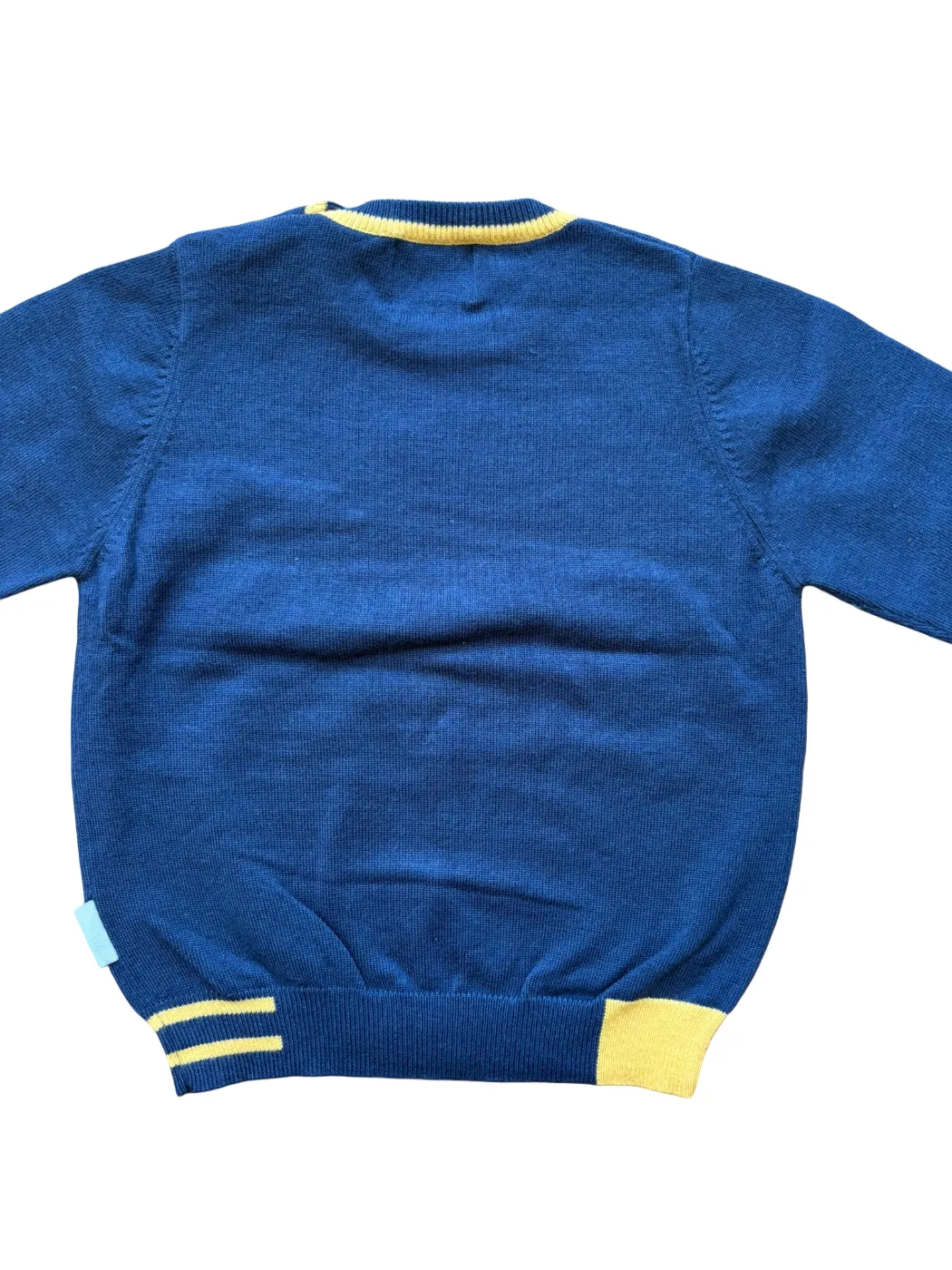 Henry Cotton's Navy & Yellow Trim Sweater (12M)