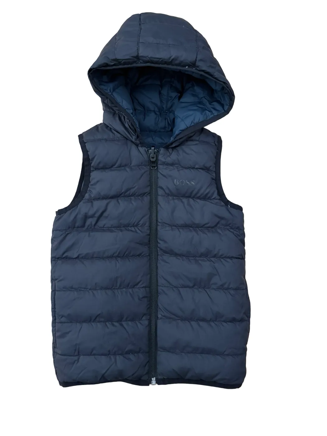 Hugo Boss Reversible Navy Puffer Vest (4Y / 104)