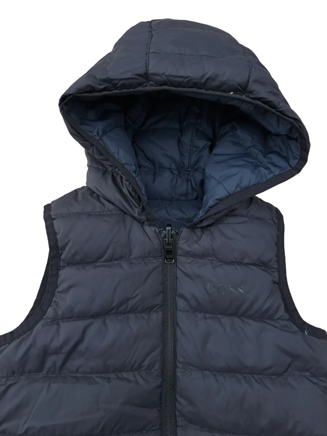 Hugo Boss Reversible Navy Puffer Vest (4Y / 104)