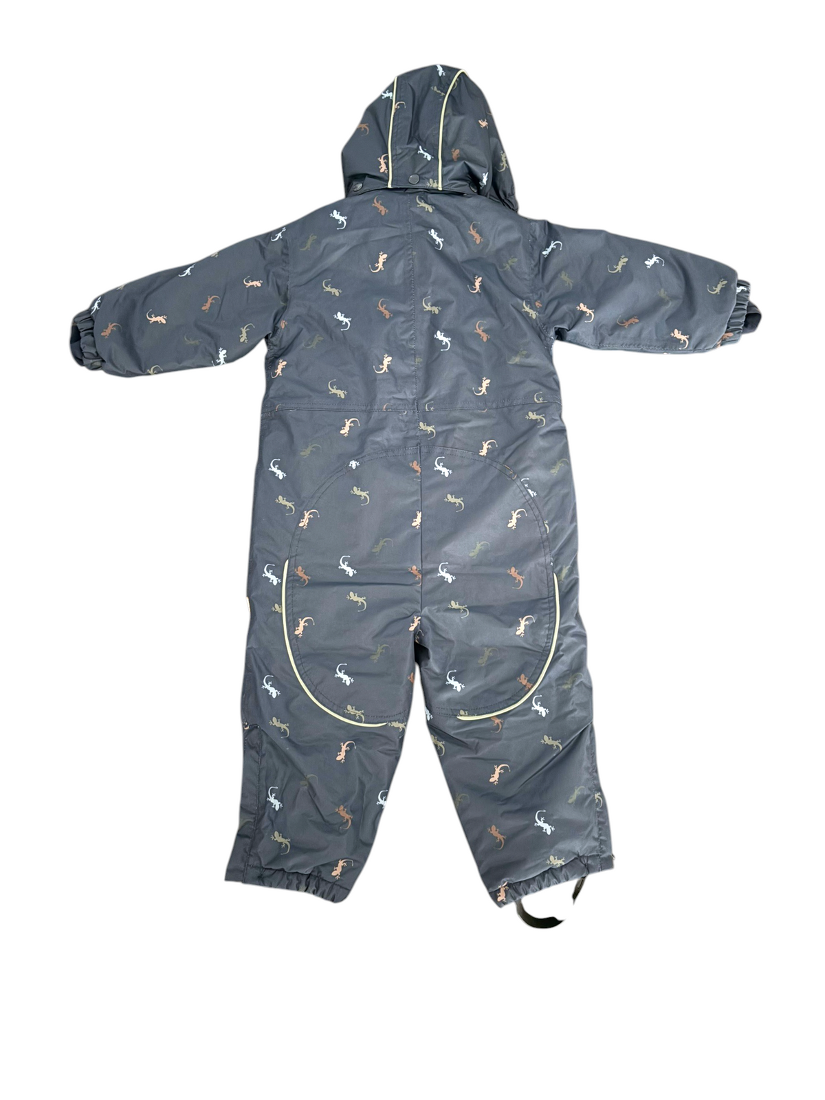 Hust and Claire Boy Navy Lizard Print Snowsuit, 2Y
