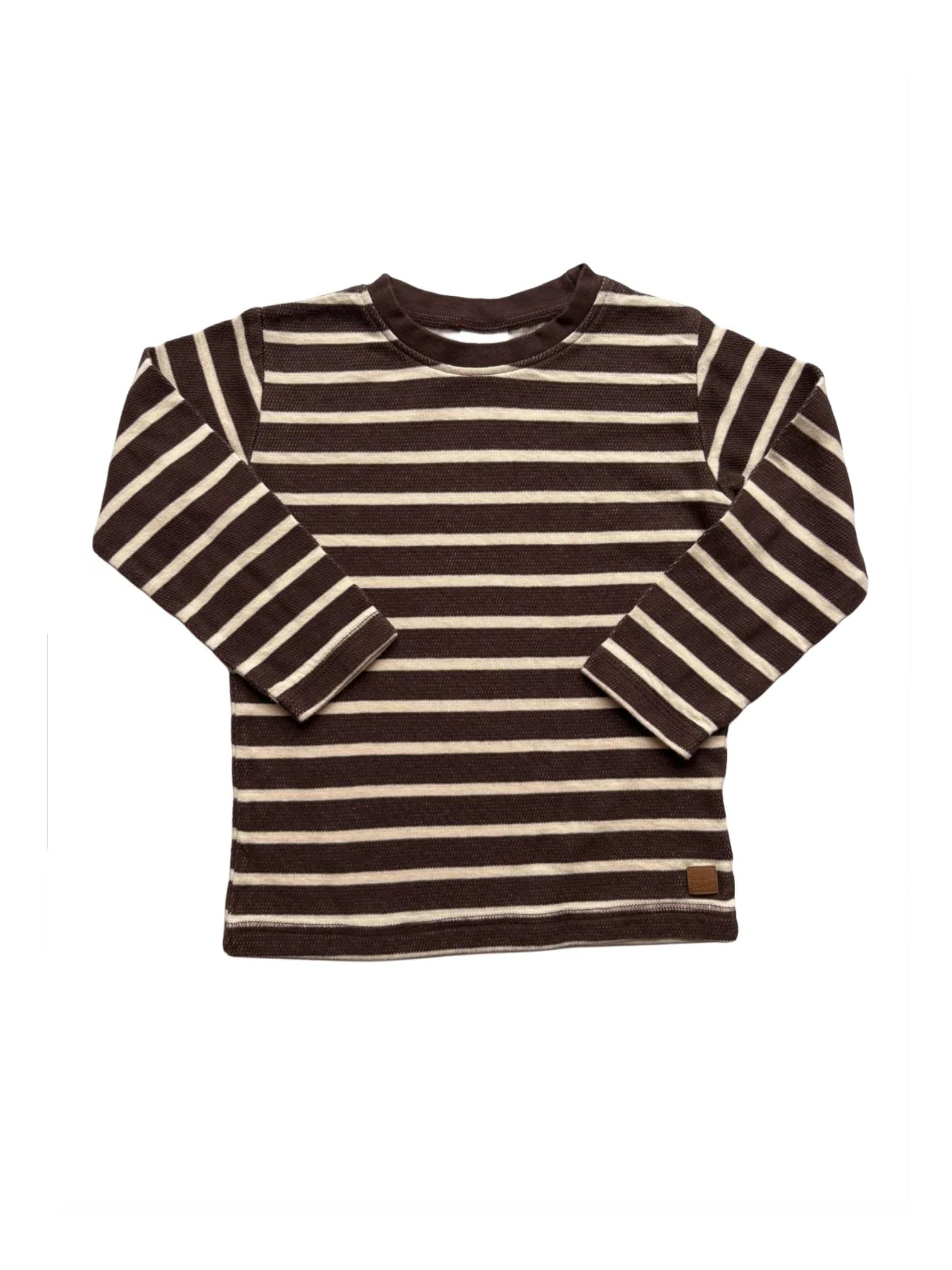 Hust & Claire Brown Striped Long-Sleeved T-Shirt (3Y)